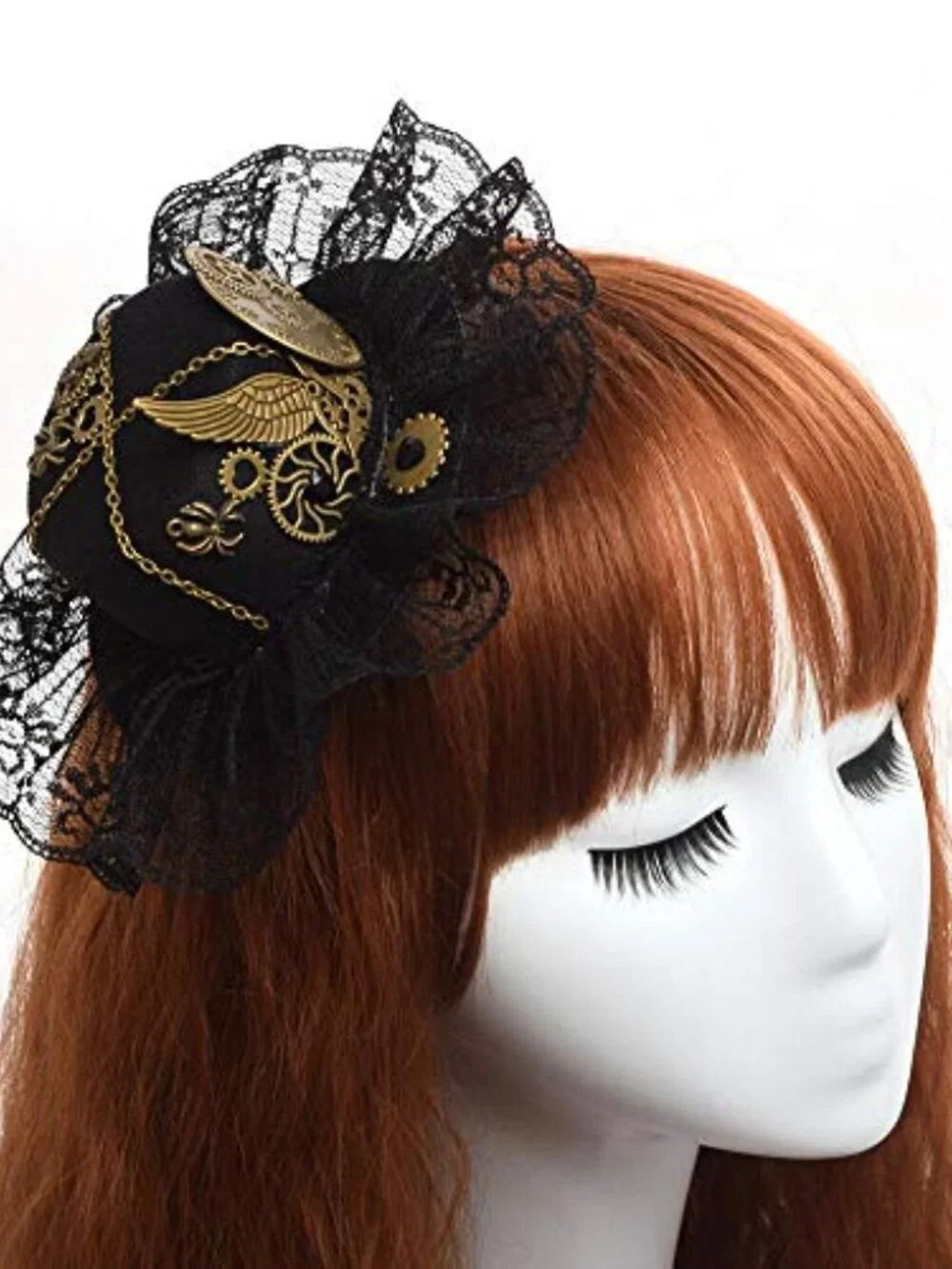 Steampunk Mini Top Hat Hair Clip Victorian Lolita Gothic Cosplay